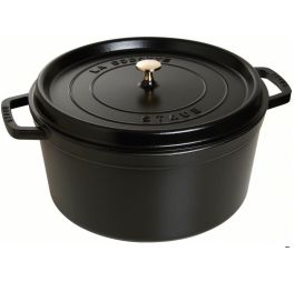 Staub - Ronde Braadpan Zwart 24cm
