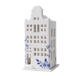 Delfts-Blauw-Waxinelichthouder-Huis-klokgevel