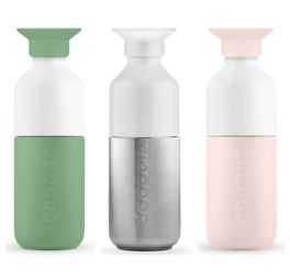 dopper-steel-trio-set-groen-roze-zilver-350-ml