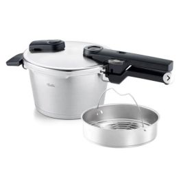 fissler-vitaquick-premium-snelkookpan-4.5-liter-met-inzet