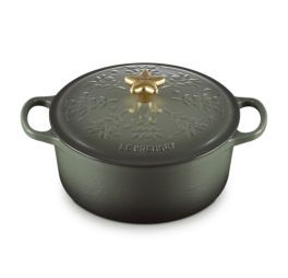 Le-Creuset-Braadpan-kerstboom-Relief-Thyme-24-cm