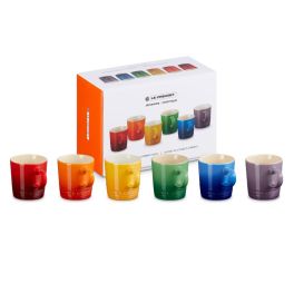 le-creuset-espressokopjes-regenboog-100-ml-set-van-6-stuks
