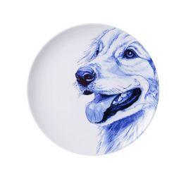 heinen-delfts-blauw-wandbord-golden-retriever-26-cm