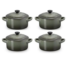 le-creuset-mini-braadpan-thyme-10-cm-4-stuks