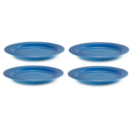 le-creuset-ontbijtbord-4-stuks-blauw