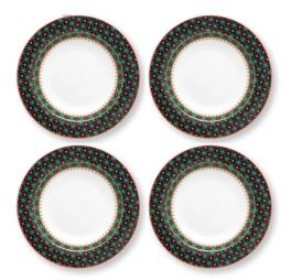 Pip Studio Berry Blues Starterset Diep Bord Groen 21.5 cm - 4 stuks