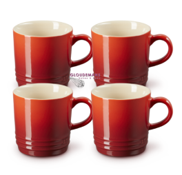 le-creuset-koffiekop-rood-4-stuks