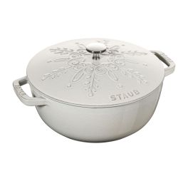 staub-braadpan-snowflake-24-cm-white-truffle-limited-edition