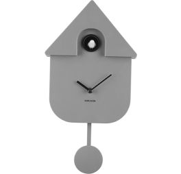 karlsson-wandklok-mordern-cuckoo-grijs